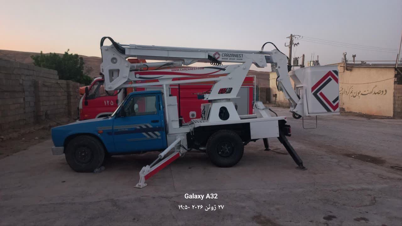 الحاق یک دستگاه بالابر ۱۲ متری؛ گام بلند شهرداری چشمه‌شیرین در ارتقای توان عملیاتی و امدادرسانی